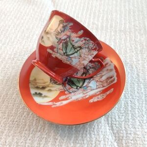 Vintage Ceramic Fine China Tea Cup and Saucer Set